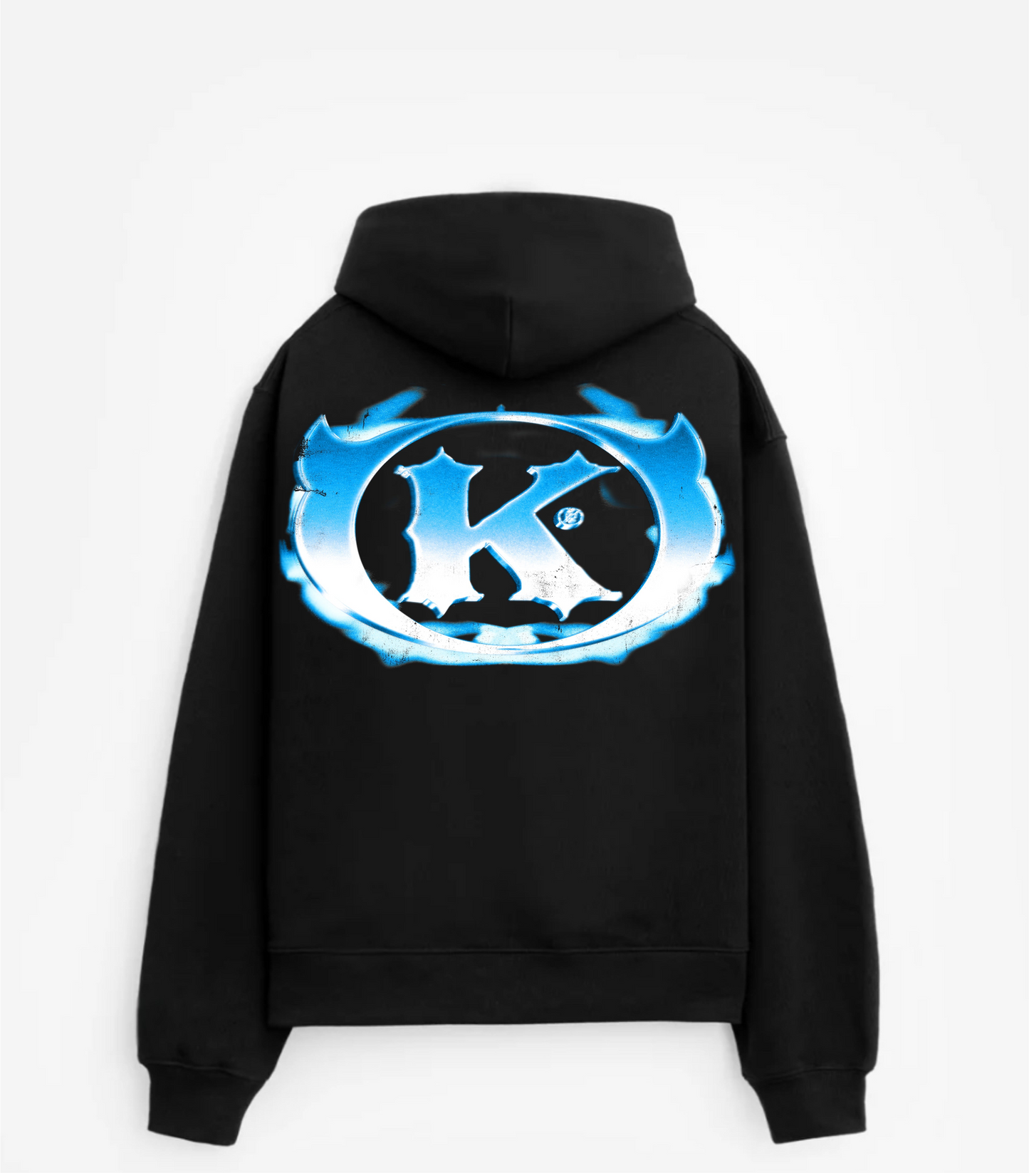 BLK CROPPED HOODIE