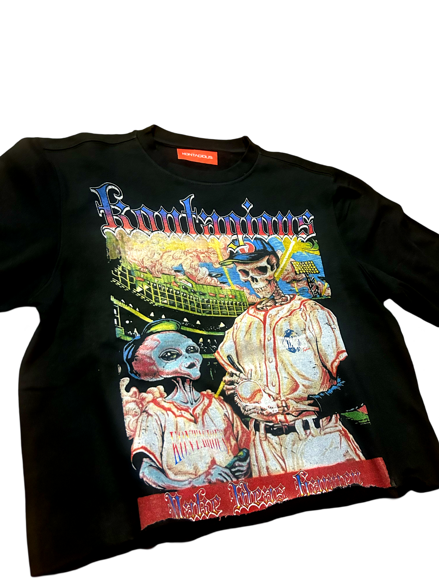 Cropped crewneck