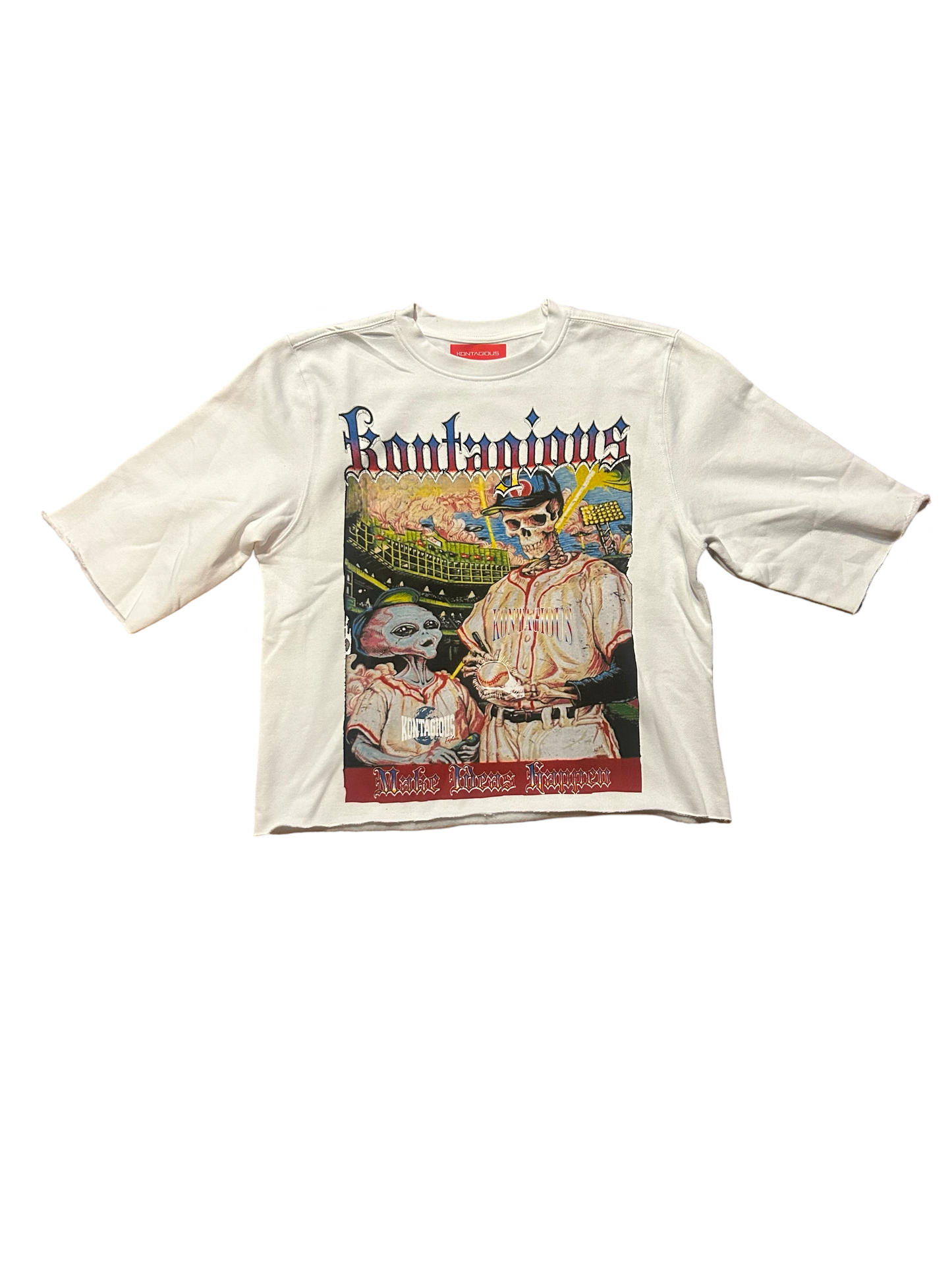 Cropped crewneck