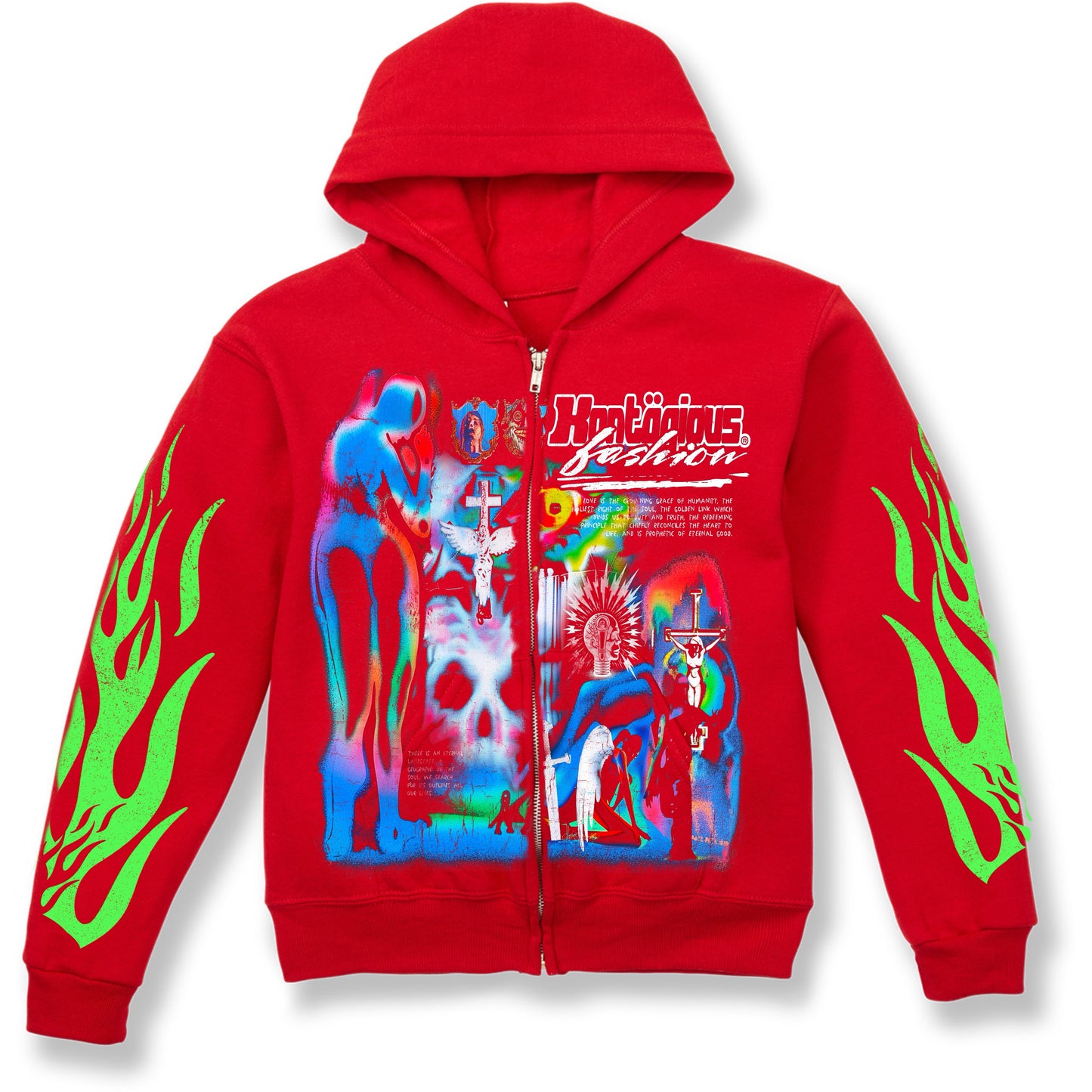 RED STASHED BABY ZIP UP