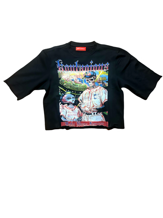 Cropped crewneck