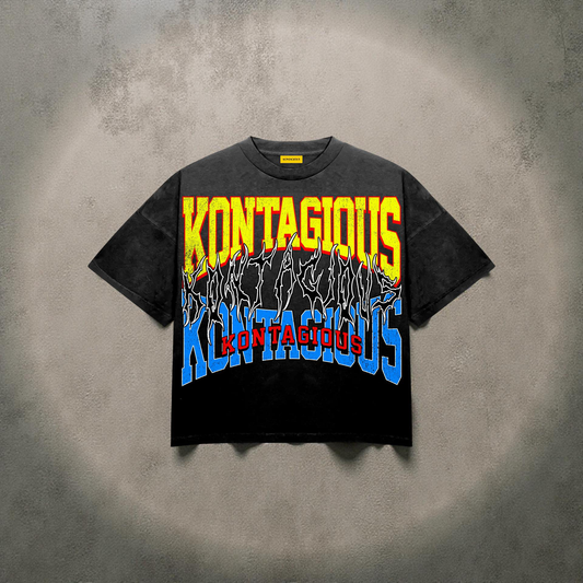 BLK FADE TEE