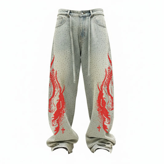 RHINESTONE JEANS